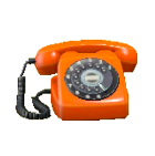 ダイヤルしきでんわのオレンジの画像