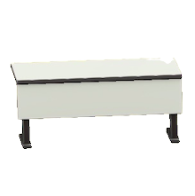 こうぎしつのつくえのホワイトの画像