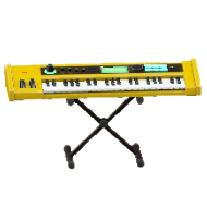 シンセサイザーのイエローの画像