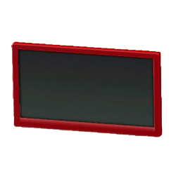 かべかけテレビ 50インチのレッドの画像