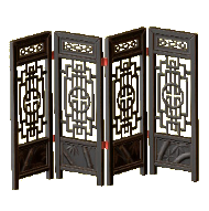 オリエンタルなスクリーンのブラックの画像