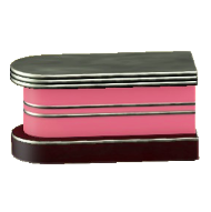 ダイナーなカウンターテーブルのピンクの画像