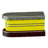 ダイナーなカウンターテーブルのイエローの画像