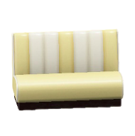 ダイナーなソファのクリームの画像