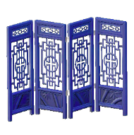 オリエンタルなスクリーンのブルーの画像