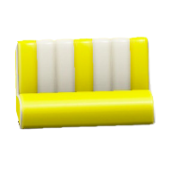 ダイナーなソファのイエローの画像