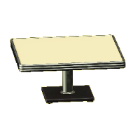 ダイナーなダイニングテーブルのクリームの画像