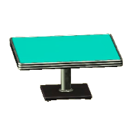 ダイナーなダイニングテーブルのエメラルドの画像