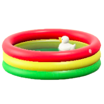 ビニールプールのカラフルの画像