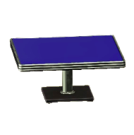 ダイナーなダイニングテーブルのブルーの画像