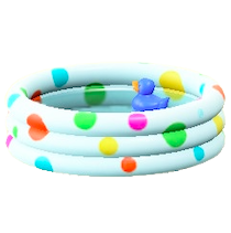 ビニールプールのドットの画像