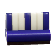 ダイナーなソファのブルーの画像