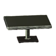 ダイナーなダイニングテーブルのブラックの画像