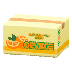 ダンボールのオレンジの画像