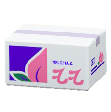 ダンボールのモモの画像