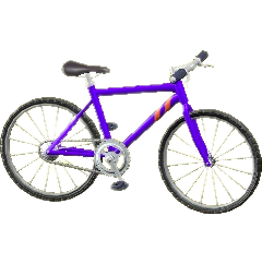 マウンテンバイクのブルーの画像