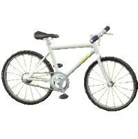 マウンテンバイクのホワイトの画像