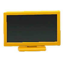 えきしょうテレビ20インチのイエローの画像