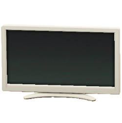 えきしょうテレビ50インチのホワイトの画像