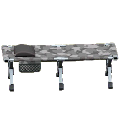 キャンプベッドの寒冷迷彩の画像