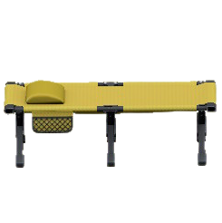 キャンプベッドのイエローの画像