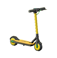 でんどうキックボードのイエローの画像