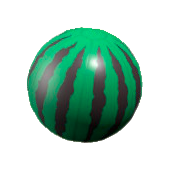 ビーチボールのスイカの画像