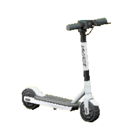 でんどうキックボードのホワイトの画像