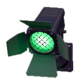 かべかけスポットライトのグリーンの画像