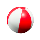 ビーチボールのレッドの画像