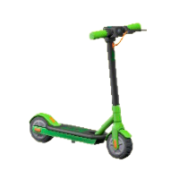 でんどうキックボードのグリーンの画像