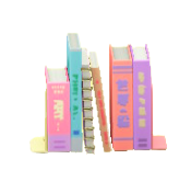 ブックスタンドのパステルの画像