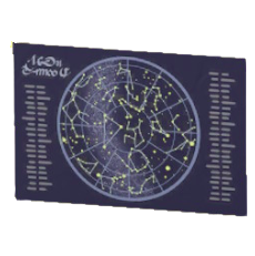 がくしゅうポスターの星図の画像