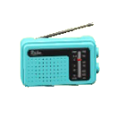 けいたいラジオのライトブルーの画像