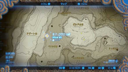 キマコササの祠拡大マップ