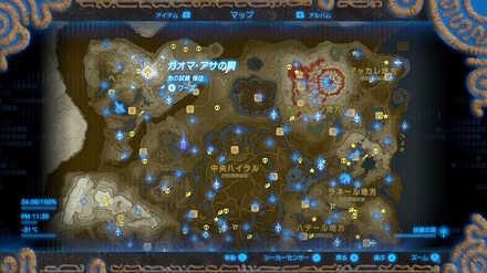 ガオマ・アサの祠の場所マップ