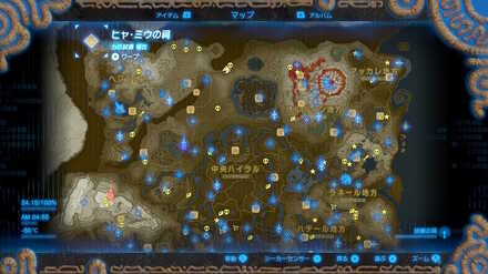 ヒャミウの祠マップ