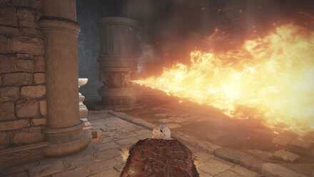 火を吹く石柱の仕掛け