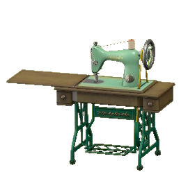 ふるいミシンのグリーンの画像