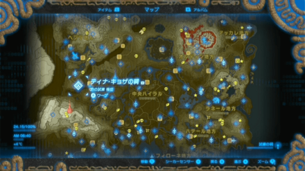 ティナキョザの祠マップ