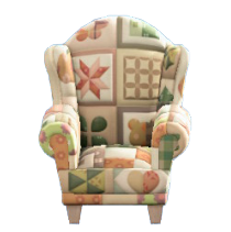 パッチワークなチェアのカントリーの画像