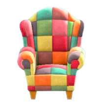 パッチワークなチェア画像