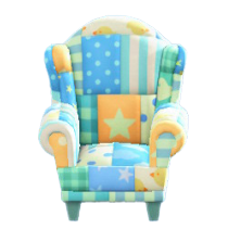 パッチワークなチェアのベビーの画像