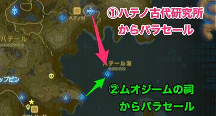 チャスケタの祠の場所