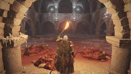 小黄金樹の地下墓の朱い腐敗の沼