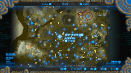 カタ・チュキの祠の場所マップ