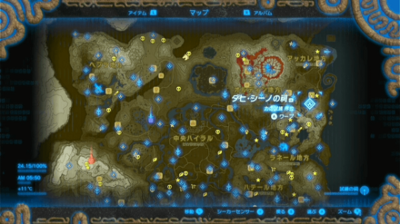 ダヒ・シーノの祠の場所マップ