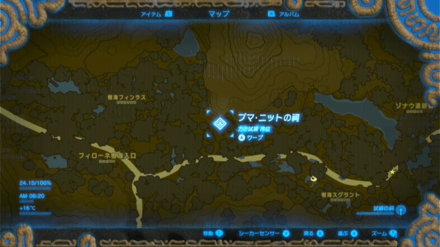 プマニットの祠最拡大マップ