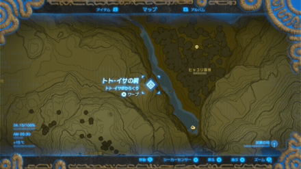 トトイサの祠最拡大マップ