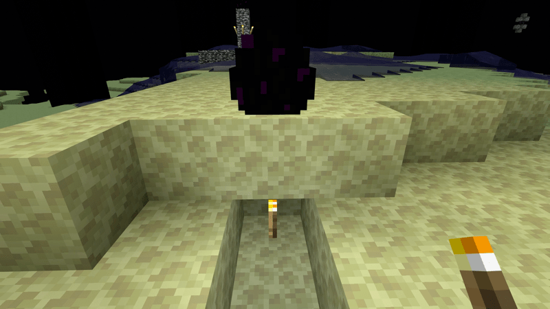 倒した後に卵を設置する